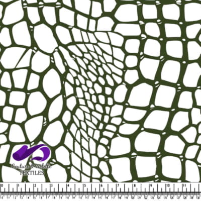 Motif de Peau de Crocodile Vert et Blanc
