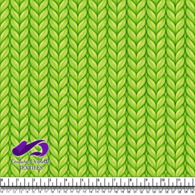 Green tricot pattern fabric texture