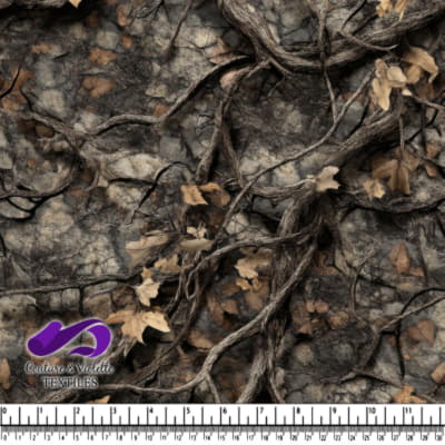 Branches d'arbre réalistes et feuilles sèches