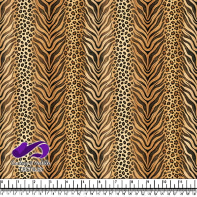 Rayures de léopard, guépard et tigre en tons bruns et noirs