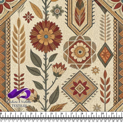 Motif floral vintage d'automne