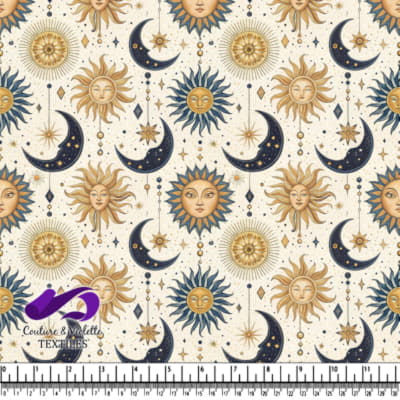 Soleils, lunes, étoiles et éléments géométriques décoratifs