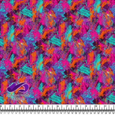 Colorful abstract brushstroke pattern