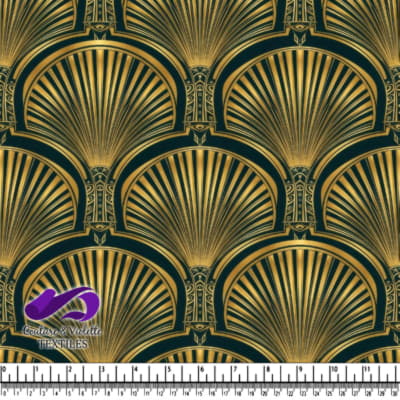 Motif d'éventail Vintage Art Déco