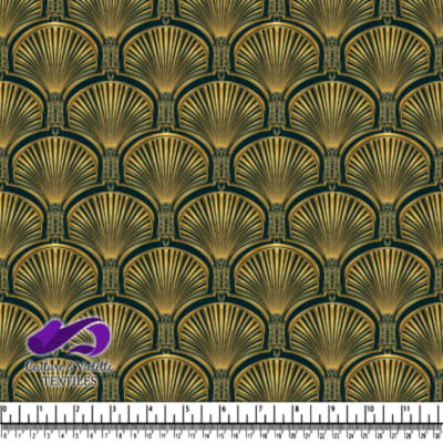 Motif d'éventail Vintage Art Déco