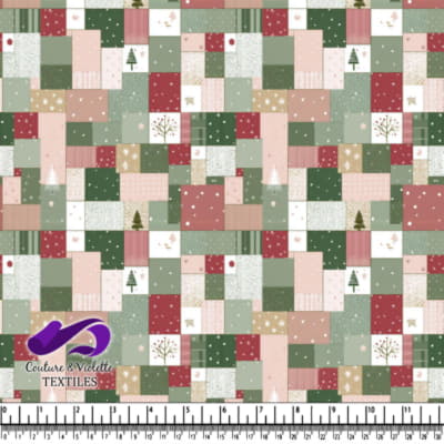 Motif de Patchwork de Noël