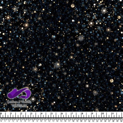 Motif Céleste Nocturne avec Lumières Scintillantes
