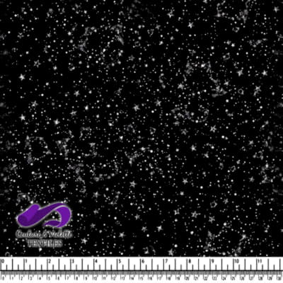 Ciel étoilé noir avec étoiles blanches