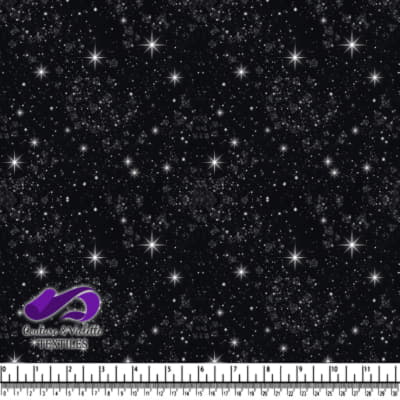 Ciel étoilé noir avec un motif de étoiles scintillantes