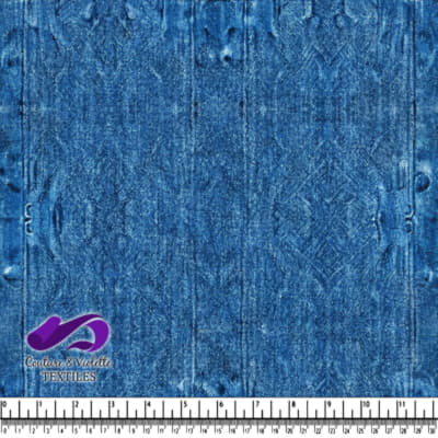 Blue Textured Denim Fabric Background