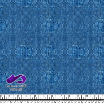 Blue Textured Denim Fabric Background