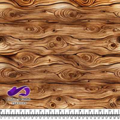 Natural Wood Grain Pattern Fabric