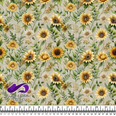 Sunflower and Greenery Pattern Design