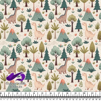 Cute Dinosaur Forest Pattern