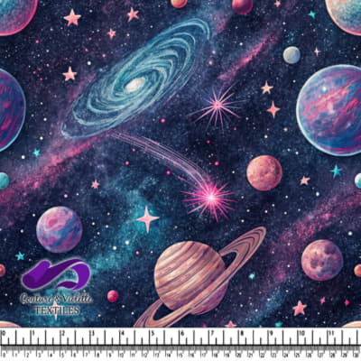 Cosmic Journey Through Space and Planets