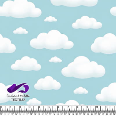 Douces Nuages Blancs sur Ciel Bleu