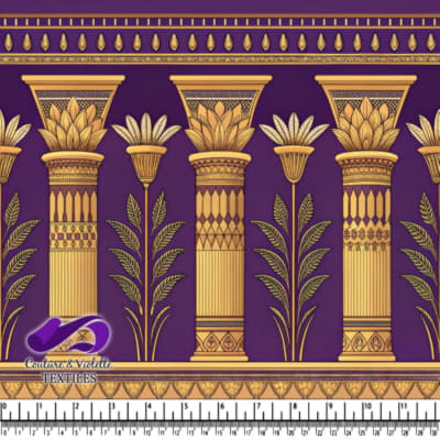 Ancient Egyptian Inspired Column Pattern