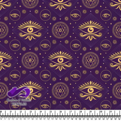 Mystical Eyes and Symbols Pattern