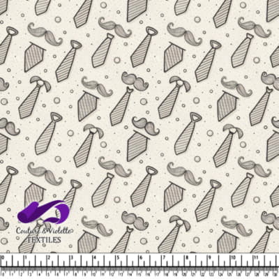 Mustache and Tie Pattern Design