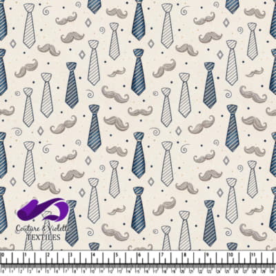 Motif de cravates et de moustaches