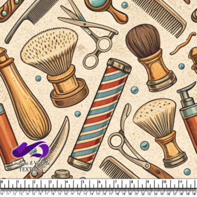 Classic Barber Shop Tools Pattern