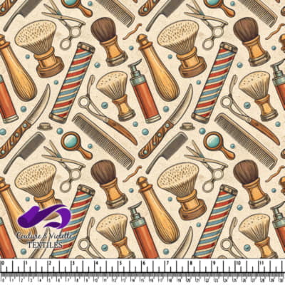 Classic Barber Shop Tools Pattern