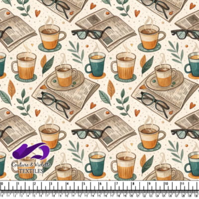 Cozy Coffee and Reading Time Pattern
