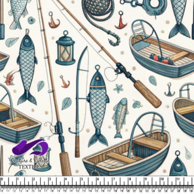 Fishing Gear and Boats Pattern