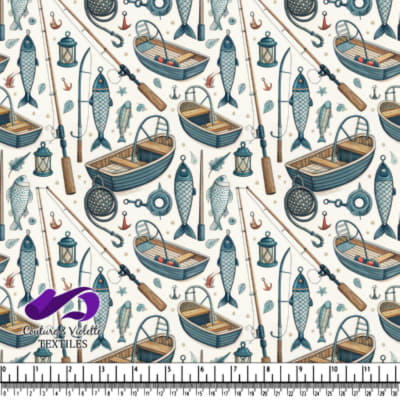 Fishing Gear and Boats Pattern