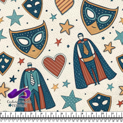 Design de motif Super-héros Rétro