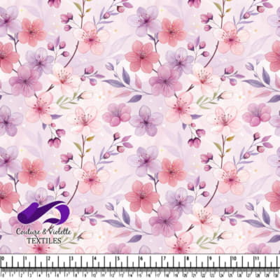 Motif Floral Rose Doux