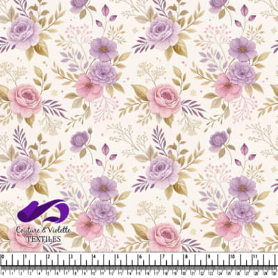 Vintage Floral Pattern in Soft Pastels