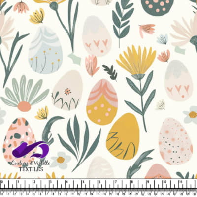 Motif Floral de Pâques Printanier
