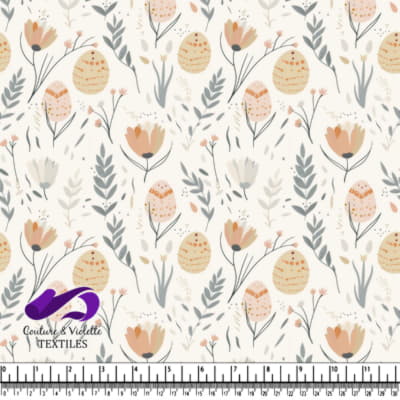 Motif Floral Doux Pastel de Printemps