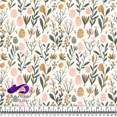 Motif Floral d'Ueufs de Pâques Printaniers