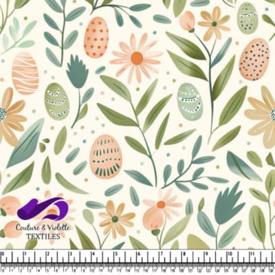 Motif Floral de Printemps pour Pâques