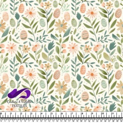 Motif Floral de Printemps pour Pâques