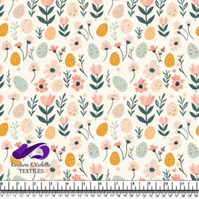 Motif Floral de Pâques Printanier