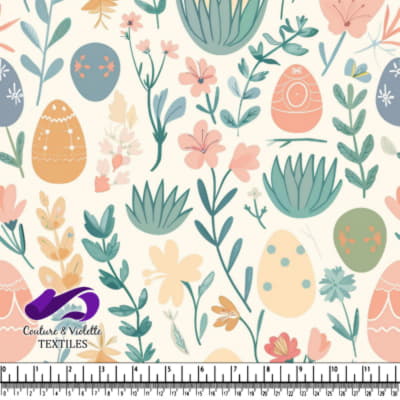 Motif Floral de Printemps pour Pâques