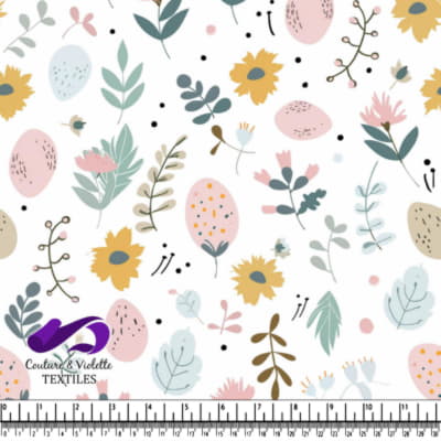 Motif Floral Pastel Délicat