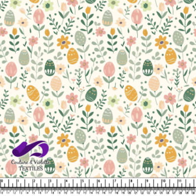 Motif Floral de Pâques Printanier
