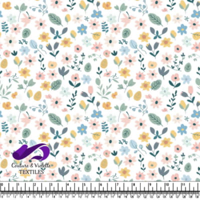 Motif Fleuri Pastel