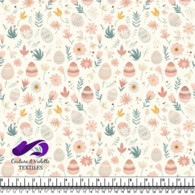 Easter Eggs and Spring Flowers Pattern