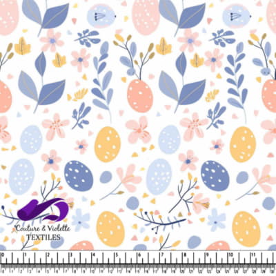 Motif Floral de Printemps pour Pâques