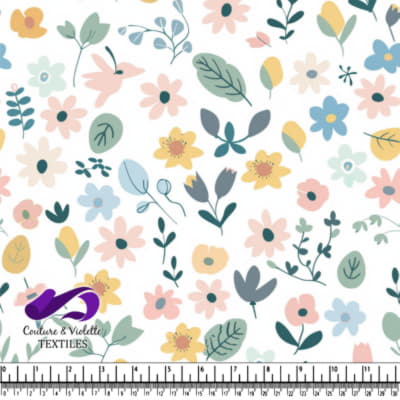Motif de Jardin Floral Pastel