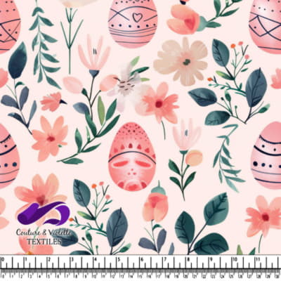 Fleurs de Printemps et Oeufs Peints