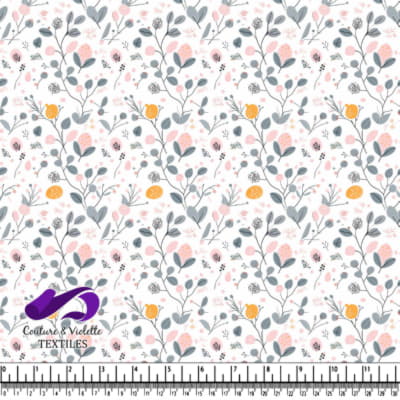 Motif Floral Pastel Délicat