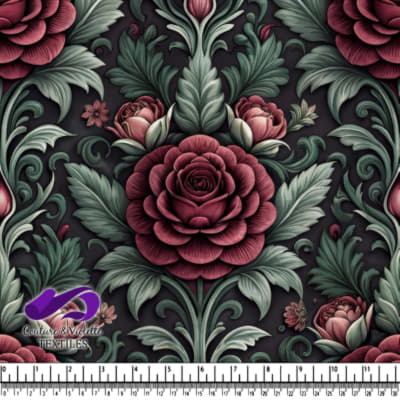 Vintage Floral Rose Pattern Design