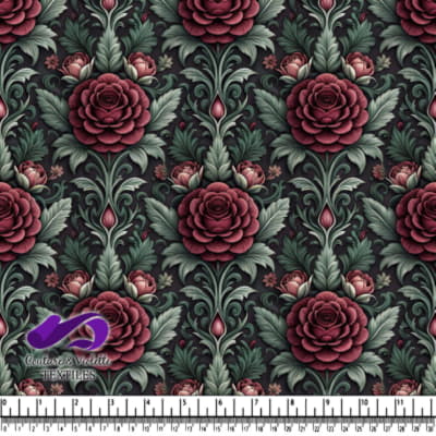 Vintage Floral Rose Pattern Design