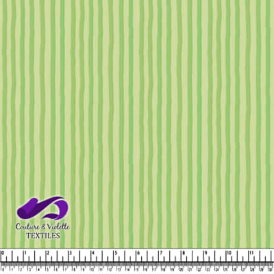 Green Wavy Stripes Fabric Pattern